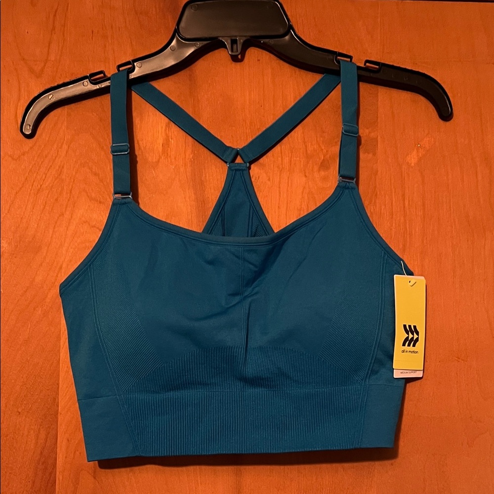 all in motion Teal Racerback Seamless Sports Bra